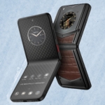 Vertu Ironflip Amber Brown Bes Fee Alligator Skin